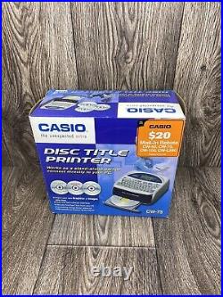 Casio USB Direct CD DVD Disc Title Printer with Qwerty Keyboard Model CW-75 NIB