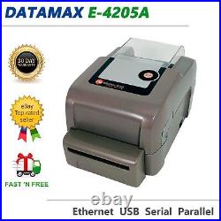 Datamax E-4205A E-Class Mark III Direct Thermal Label Printer Cutter USB LAN