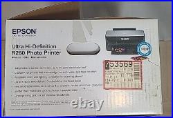 Epson Ultra Hi-Definition R260 Photo Printer, with Direct Printing onto CD's/DVD's