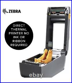 Ex Zebra ZD41022 Direct Thermal DT Barcode Label / Receipt Printer USB Bluetooth