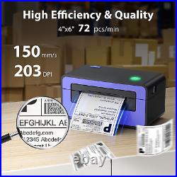 Label Printer 150Mm/S 4X6 Thermal Label Printer, Commercial Direct Thermal Lab