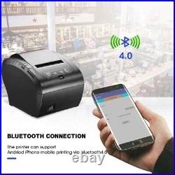 MUNBYN 80mm Bluetooth Thermal Receipt POS Printer Auto-Cutter High Speed Printer