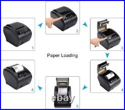 MUNBYN 80mm Bluetooth Thermal Receipt POS Printer Auto-Cutter High Speed Printer