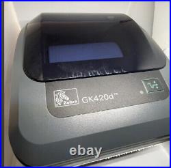 Zebra GK420d Direct Thermal Printer USB With Cords