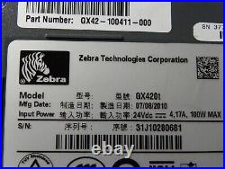 Zebra GX420T GX42-100411-000 USB Serial Ethernet Direct Thermal Label Printer