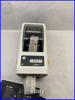 Zebra ZD410 Direct Thermal Label Printer USB ZD41H22-D01000EZ withpower supply