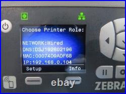 Zebra ZD620 Direct Thermal Label Printer ZD62142-D01L0640 WIFI BLUETOOTH
