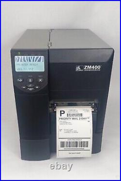 Zebra ZM400 Direct & Thermal Transfer Barcode Label Printer (USB, Ethernet)