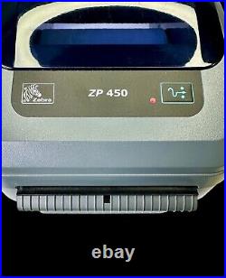 Zebra ZP450 Direct Thermal Label Shipping Printer USB with Extra Roll Paper