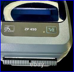 Zebra ZP450 Direct Thermal Label Shipping Printer USB with Extra Roll Paper