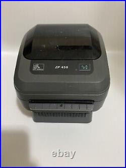 Zebra ZP450 Direct Thermal Label (old version) Printer w Labels & labels REFURB