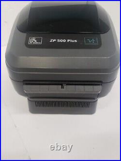 Zebra ZP500 Plus Direct Thermal Shipping Label Printer Barcode USB with Power Cord