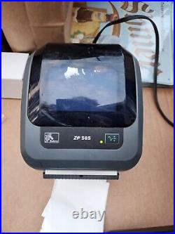 Zebra ZP505 USB Direct Thermal Label Printer Tested Withpwr Chord And Auto Peeler