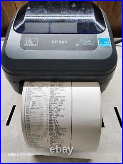 Zebra ZP505 ZP505-0503-0020 Direct Thermal Barcode Label Printer
