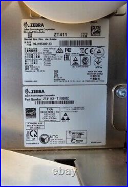 Zebra Zt411 Zt41142-t110000z Industrial Direct Thermal Label Transfer Printer